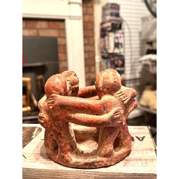 Mexican Pottery Circle of Friends Candle Holder - Picture 5 of 8